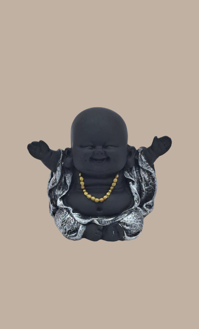 Silver Smiling Baby Monk