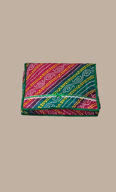 Green Bandhani Double Sari Cover