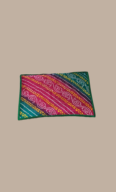 Green Bandhani Single Sari Cover