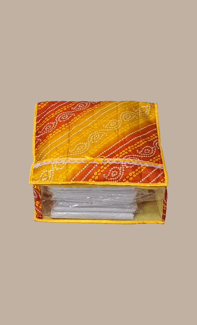 Canary Yellow Bandhani Sari Cover