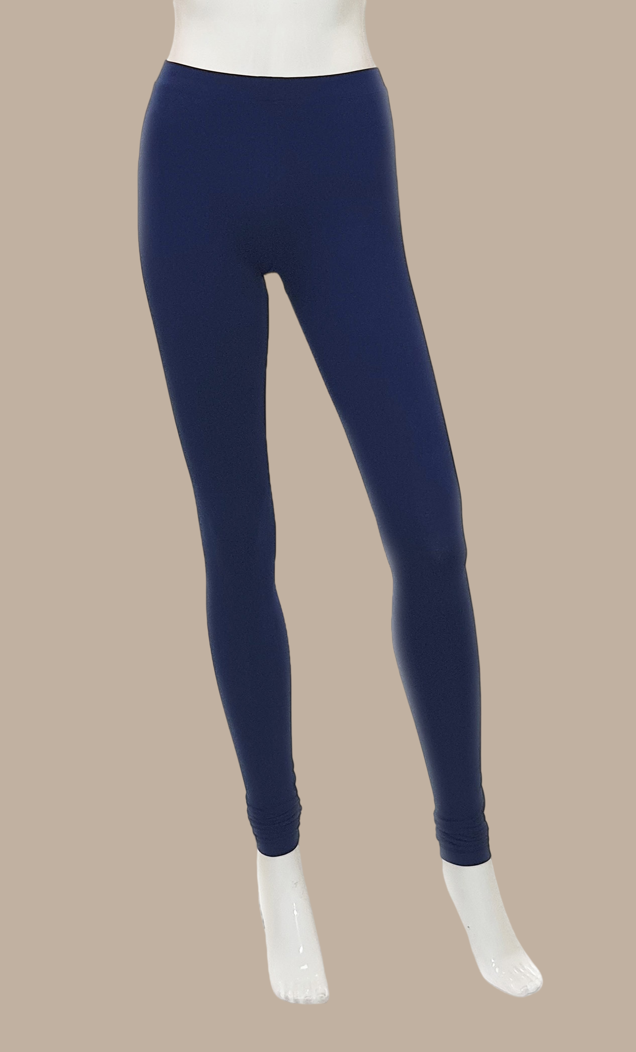 Woman's Navy Blue Stretch cotton leggings
