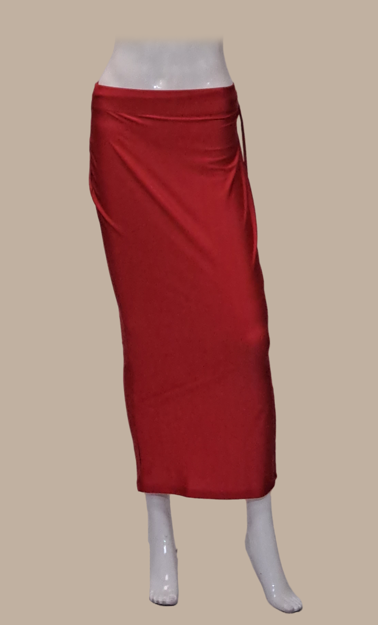 Deep Red Shape Wear Under Skirt