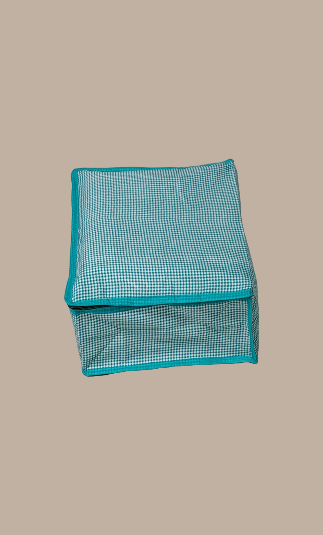 Aqua Check Sari Cover