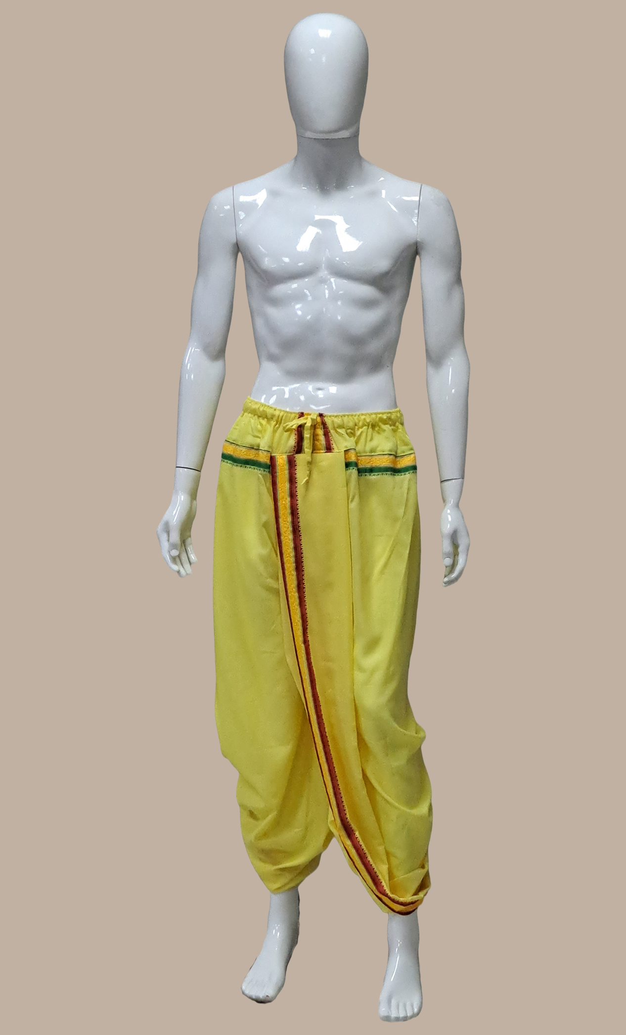 Canary Yellow Embroidered Dhoti Pants