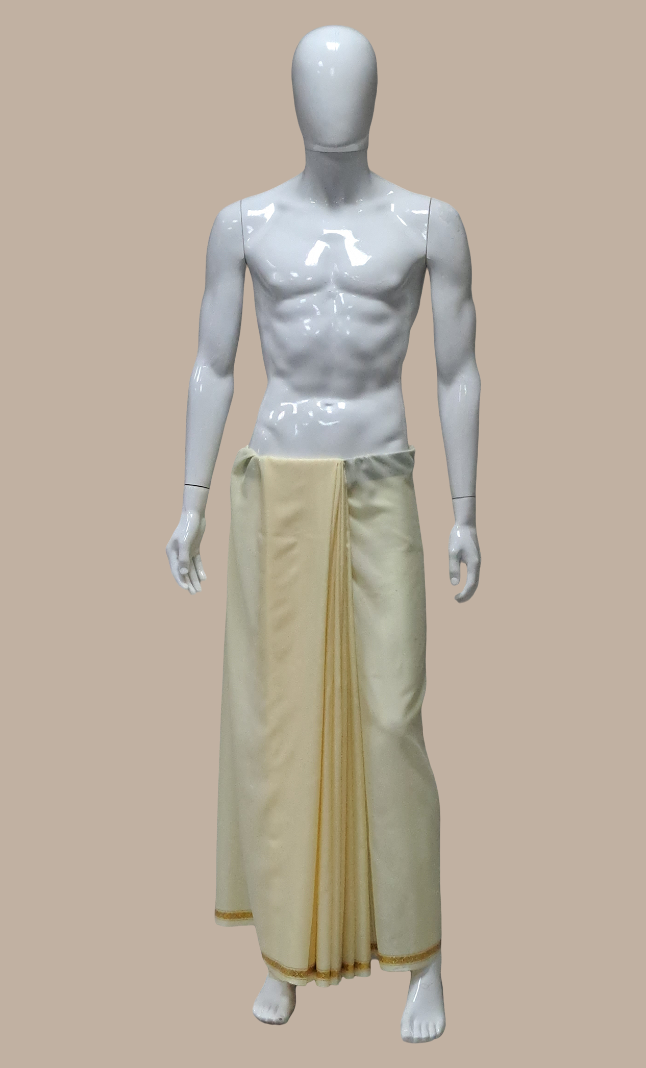 Cream Dhoti & Dupatta