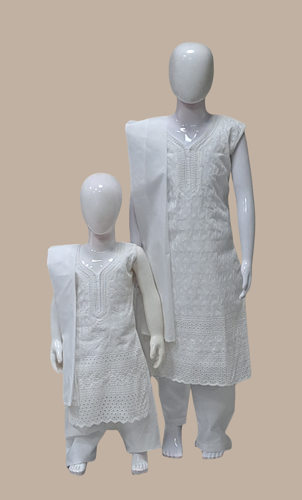 White Embroidered Punjabi