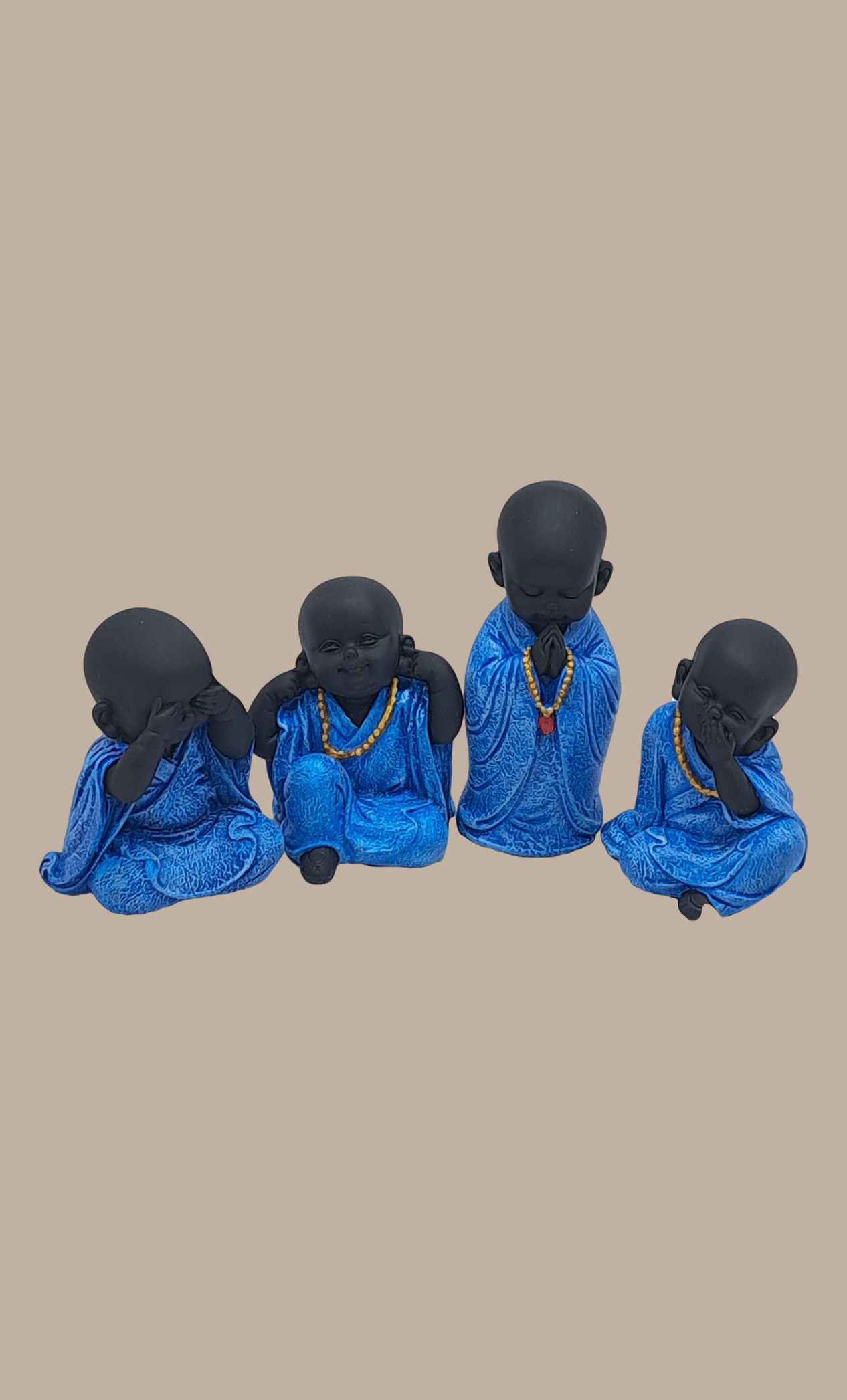 4 Piece Blue Baby Monk Set