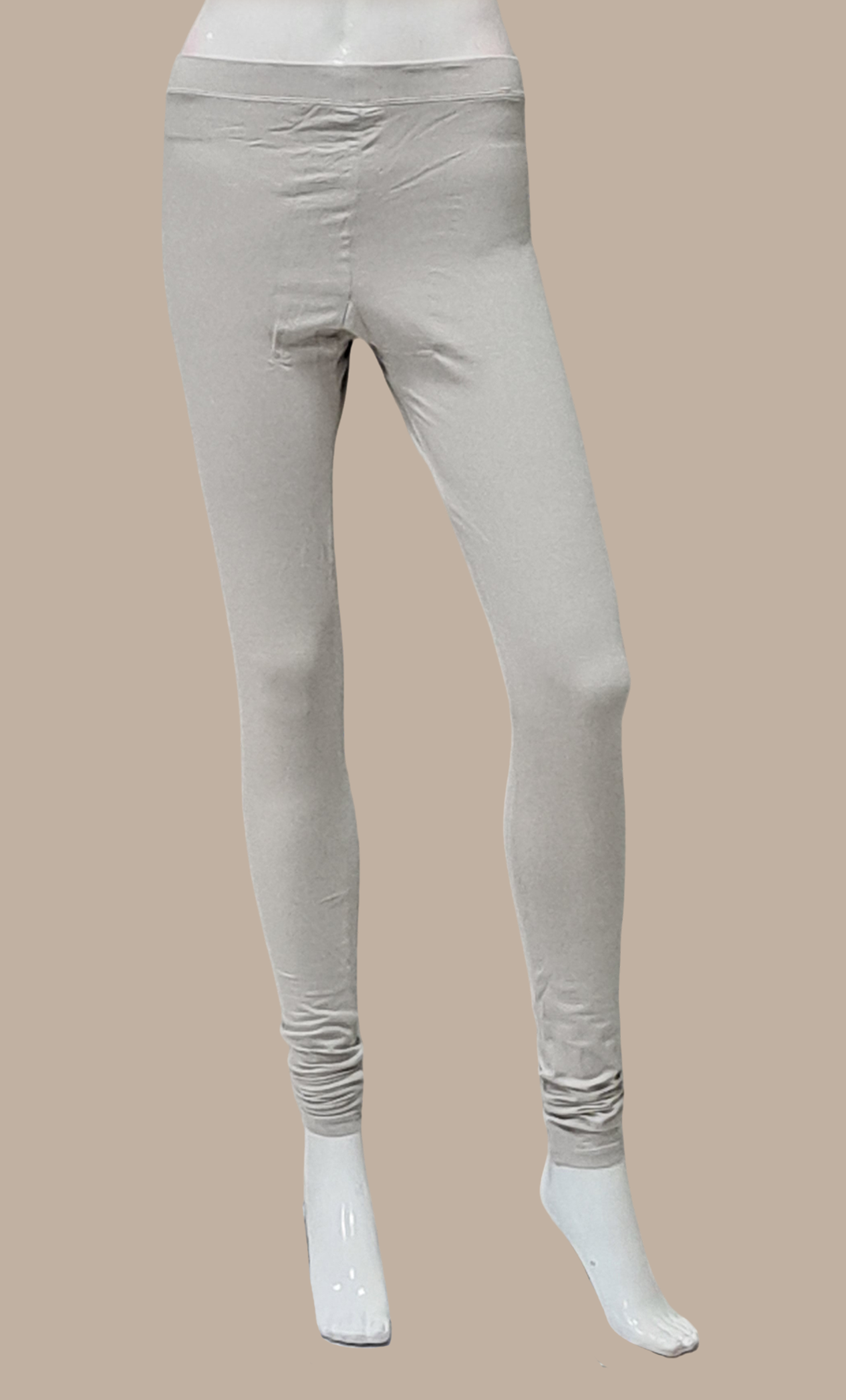 Grey Cotton Leggings