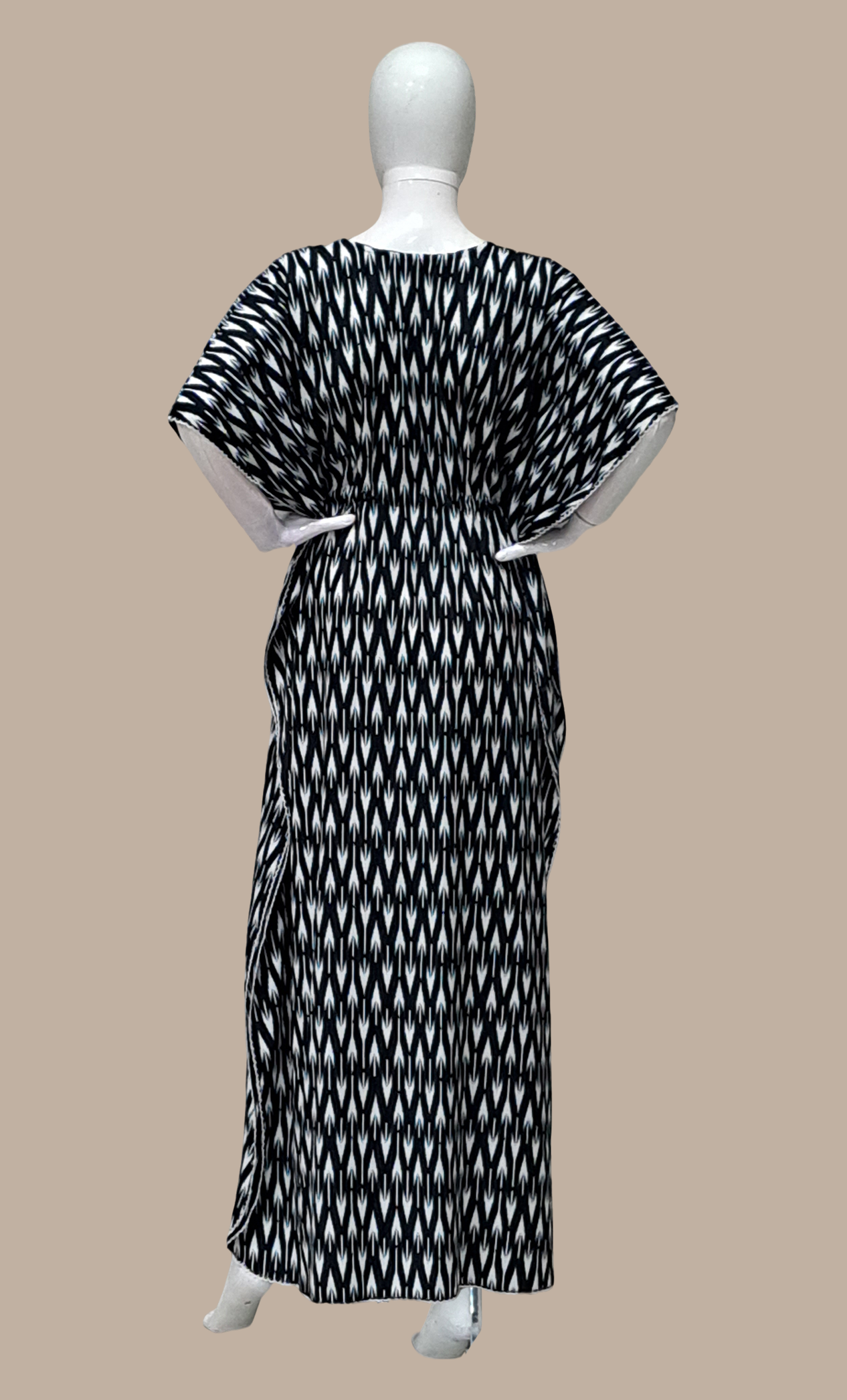 Black Printed Butterfly Kaftan