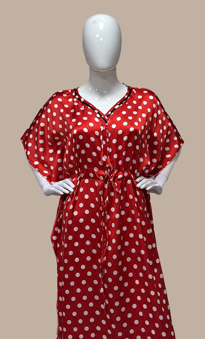 Red Polka Dot Butterfly Kaftan