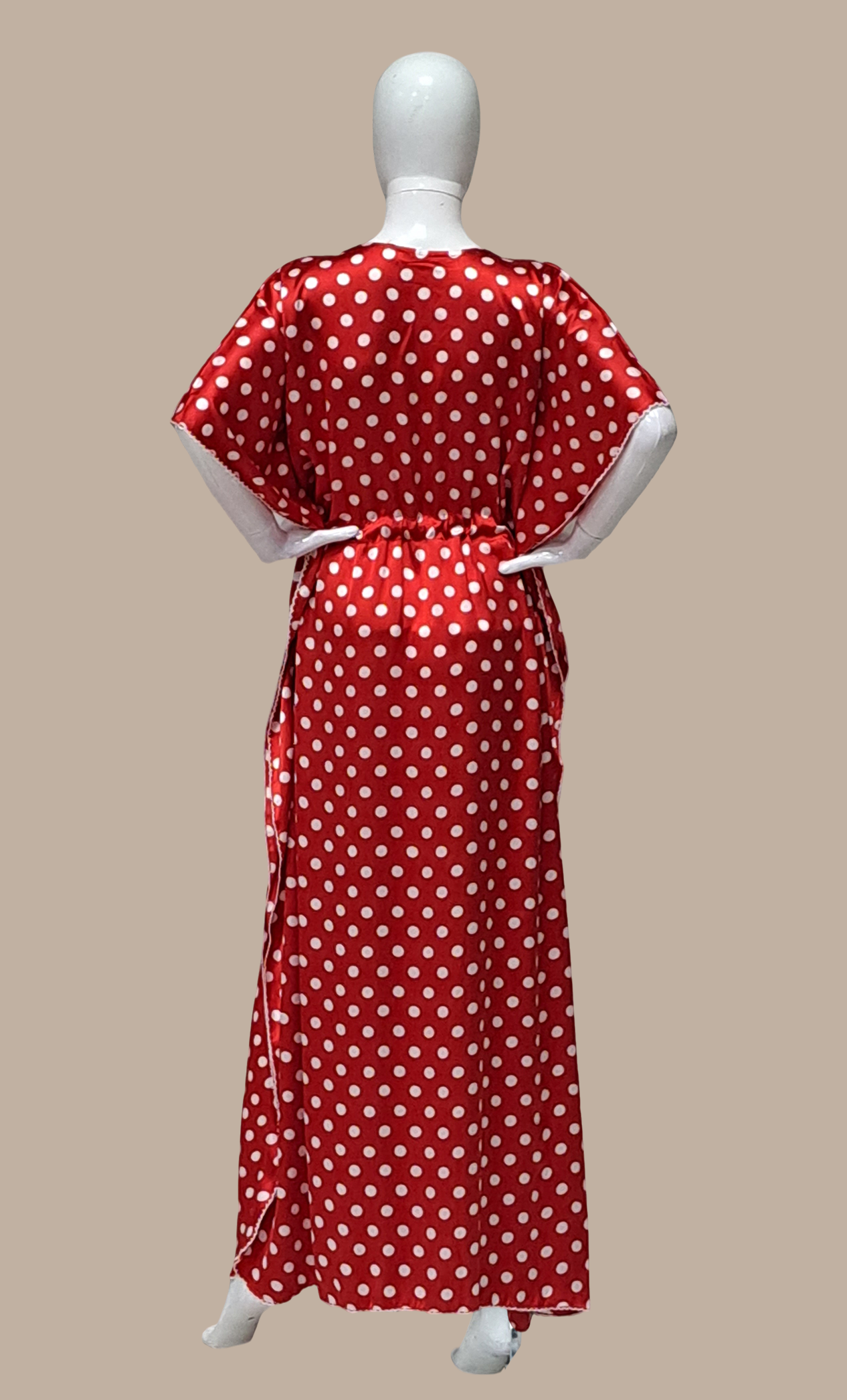 Red Polka Dot Butterfly Kaftan