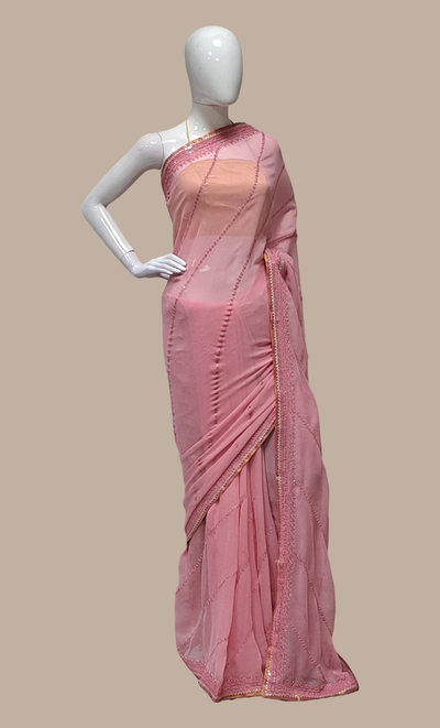 Soft Mink Embroidered Sari