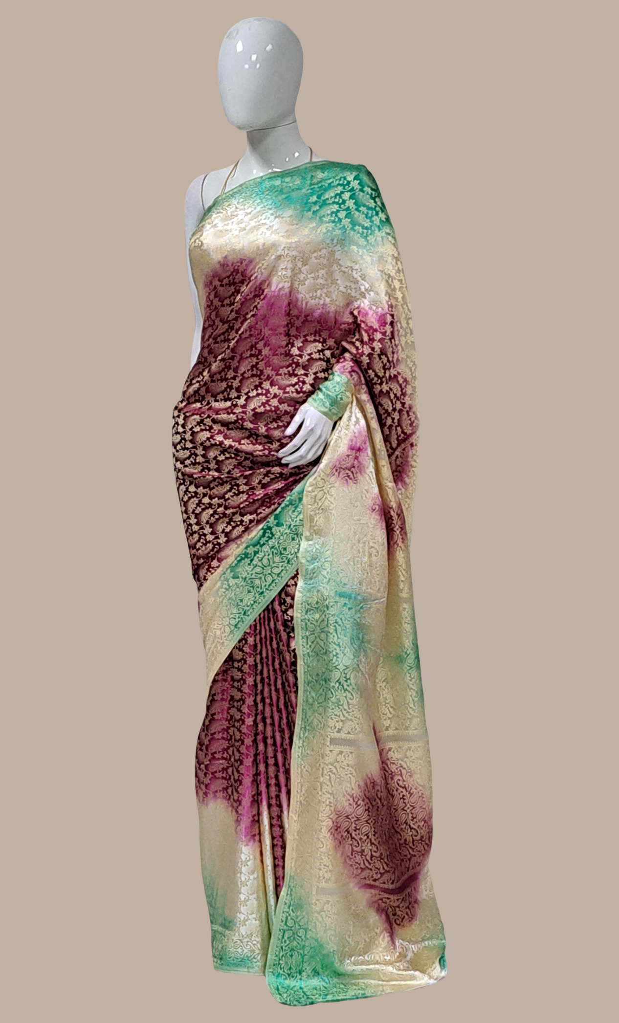 Grape Woven Sari