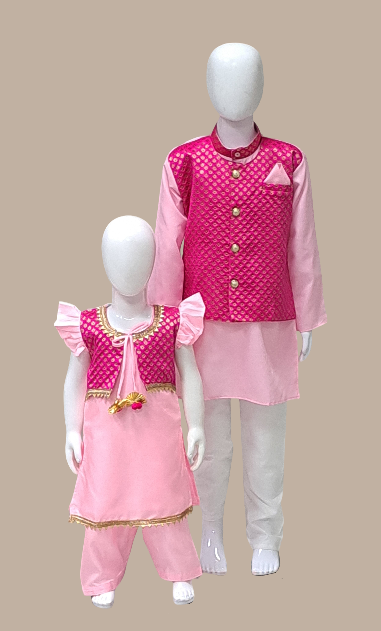 Baby Pink Embroidered Kurta Set