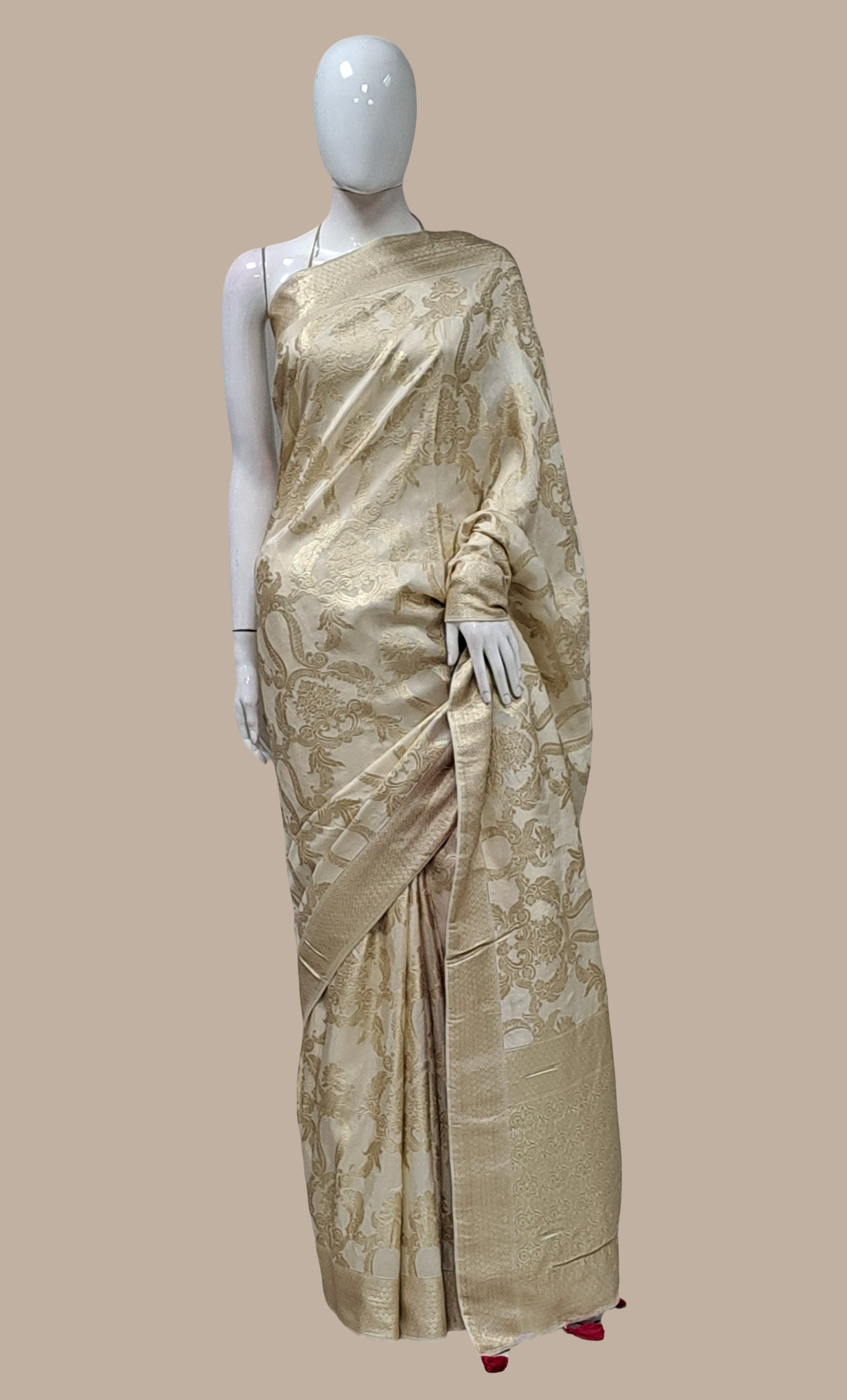 Soft Biscuit Woven Sari