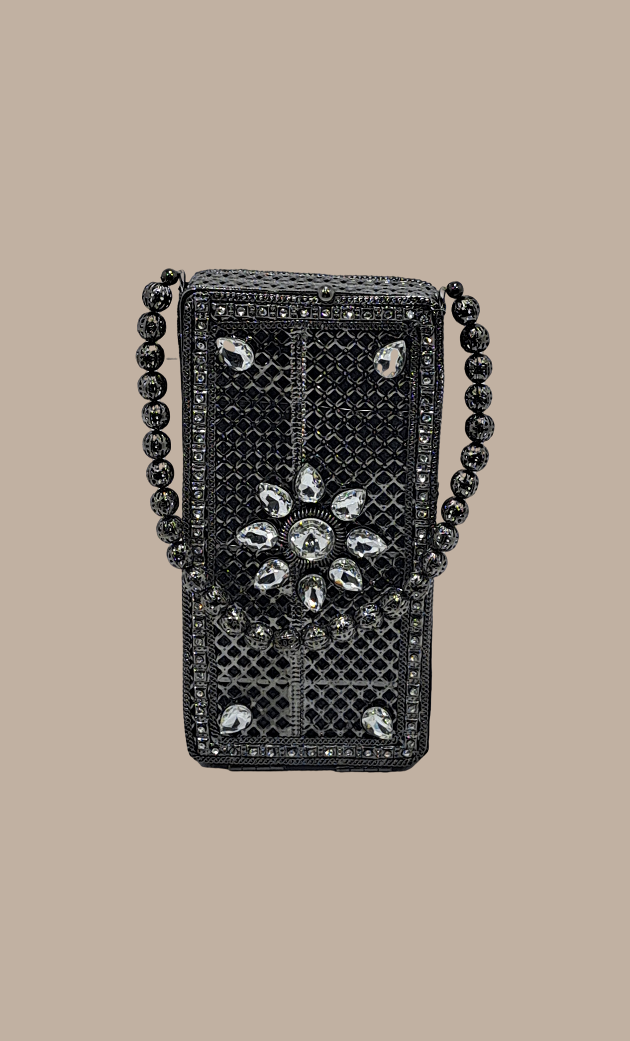 Deep Silver Metal Cell Phone Bag