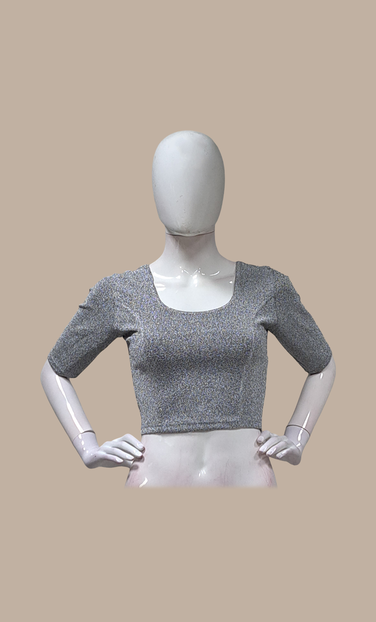 Silver Shimmer Stretch Blouse