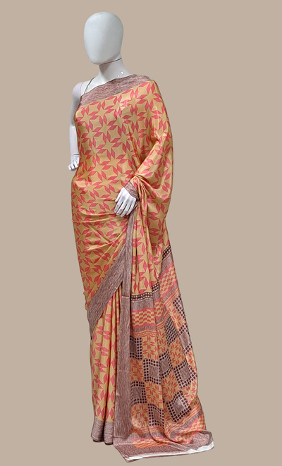 Caramel Printed Sari