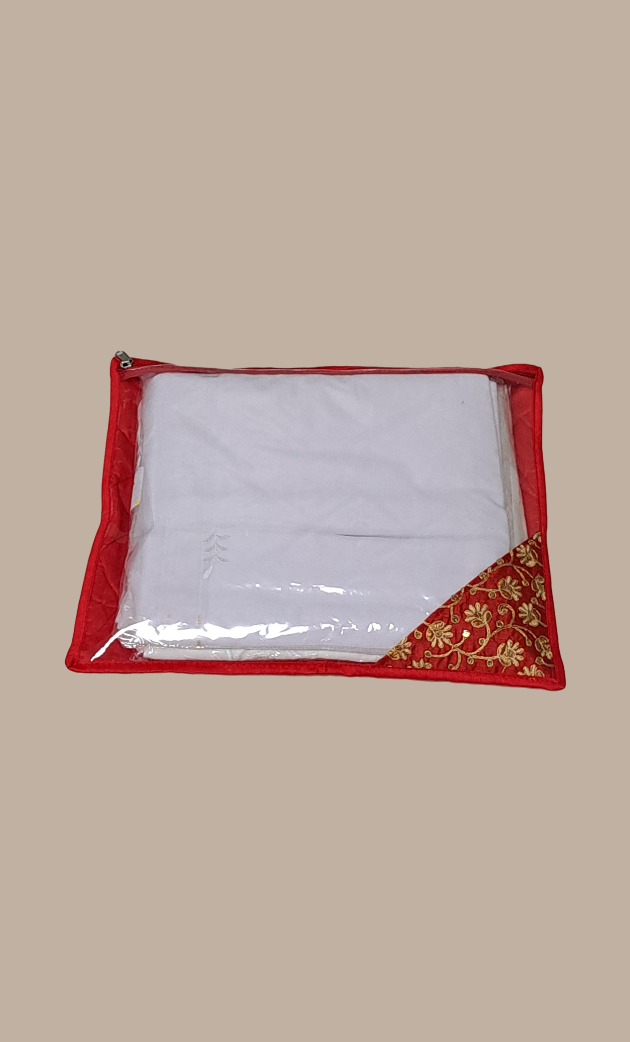 Red Single Sari Cover