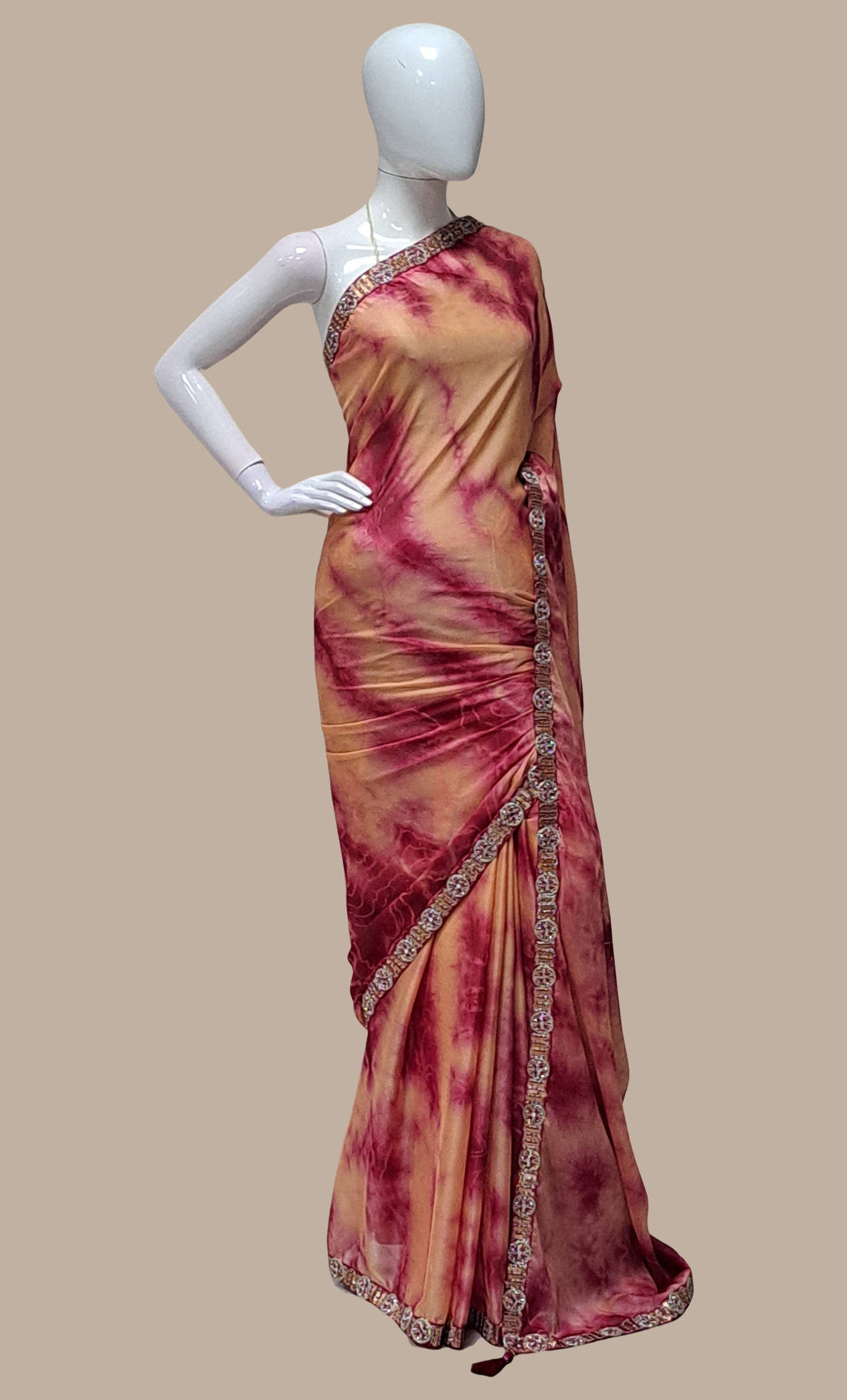 Magenta Shaded Sari