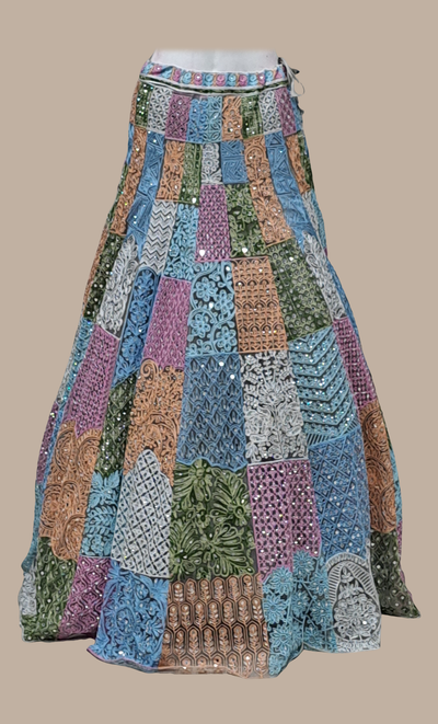 Multi-Colour Cotton Embroidered Choli Set