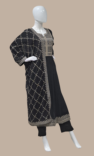 Black Embroidered Punjabi