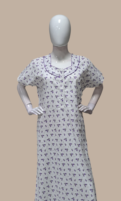 Purple Printed Kaftan