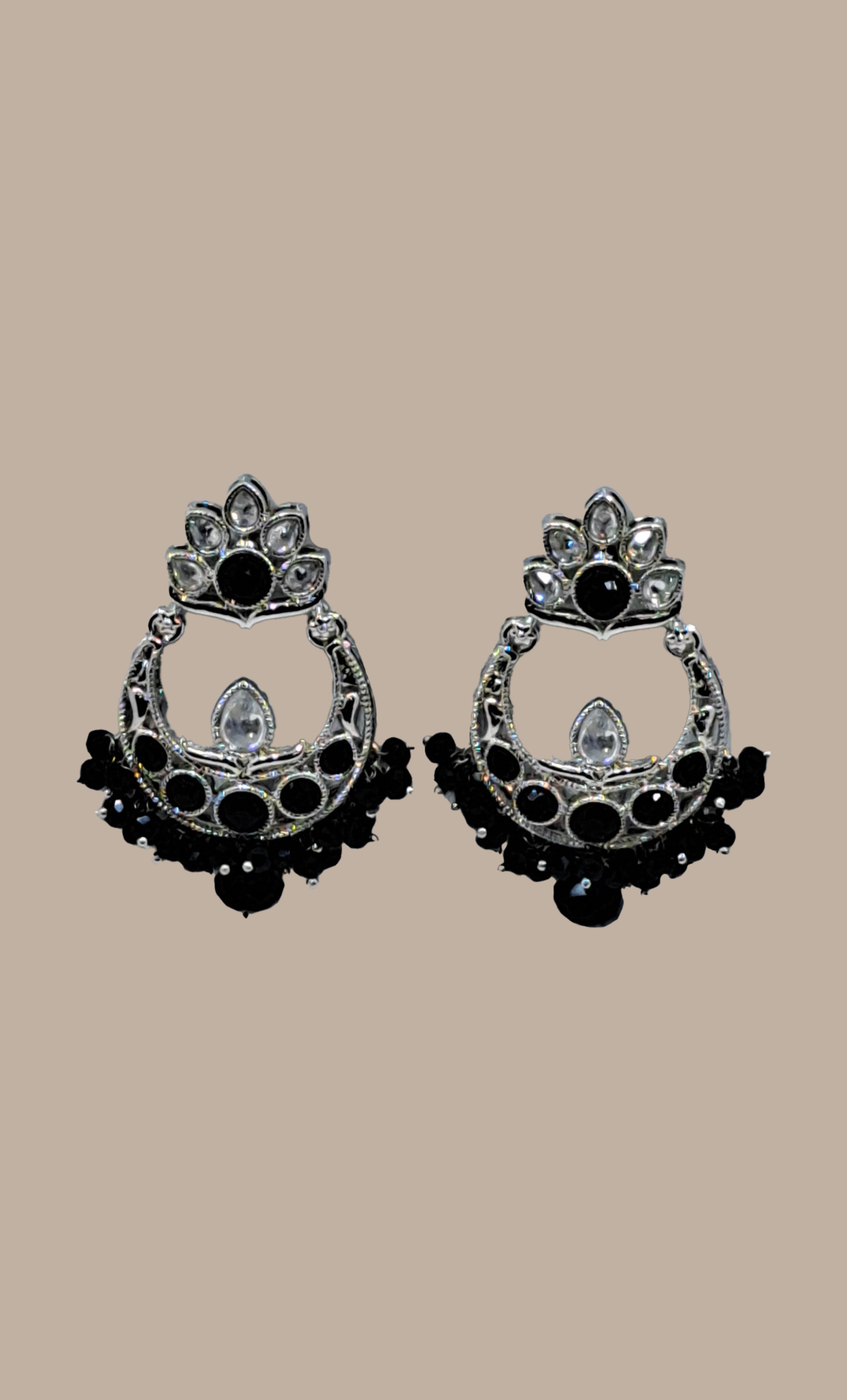 Black Drop Earrings