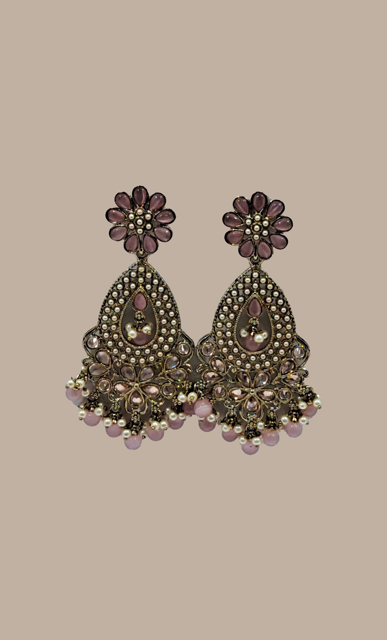 Light Pink Drop Earrings