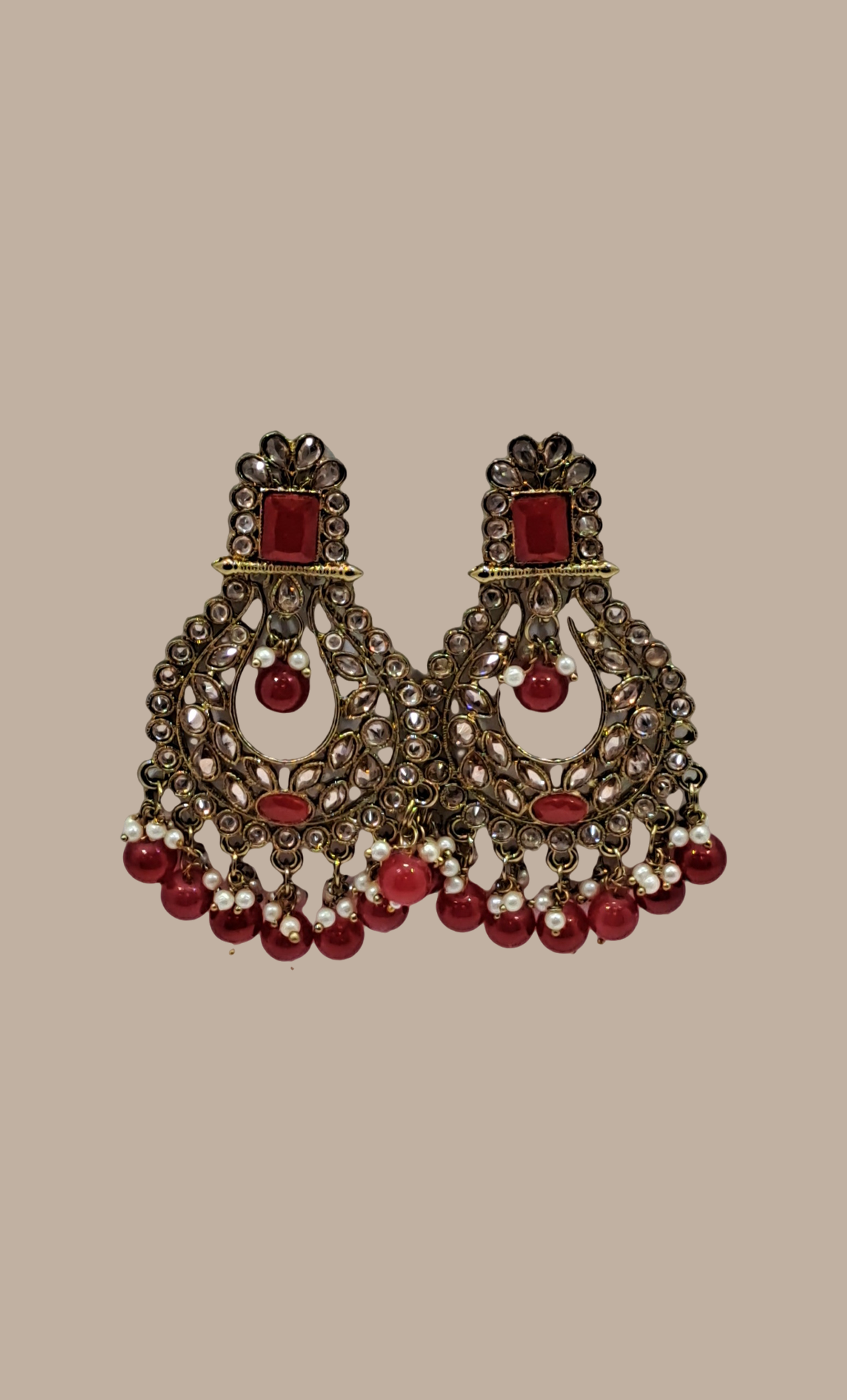 Red Drop Earrings