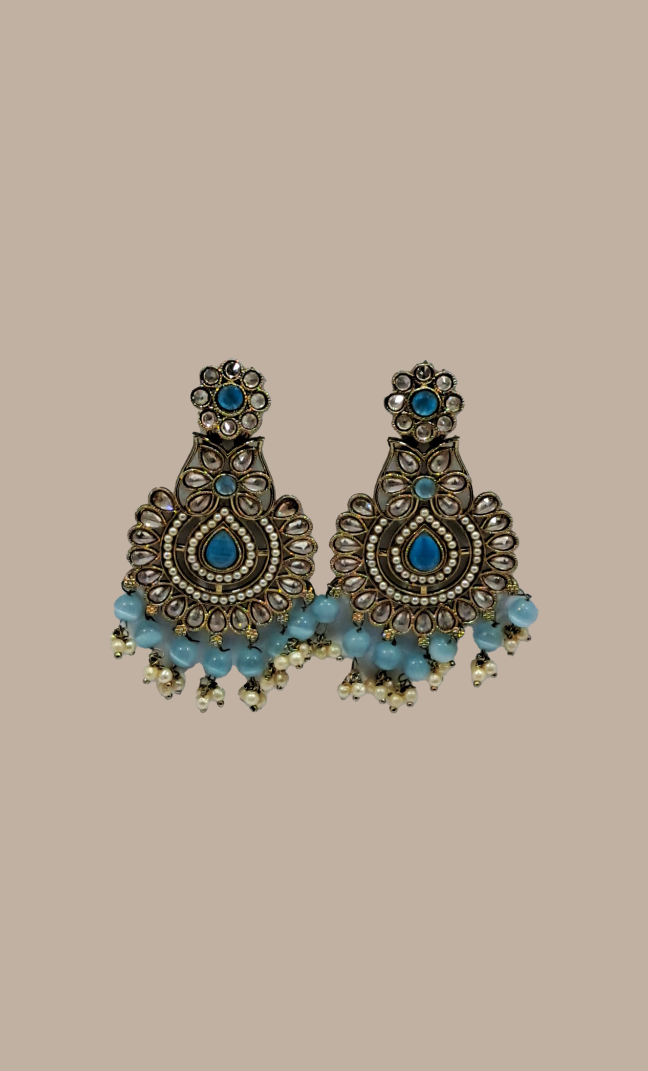 Light Blue Drop Earrings