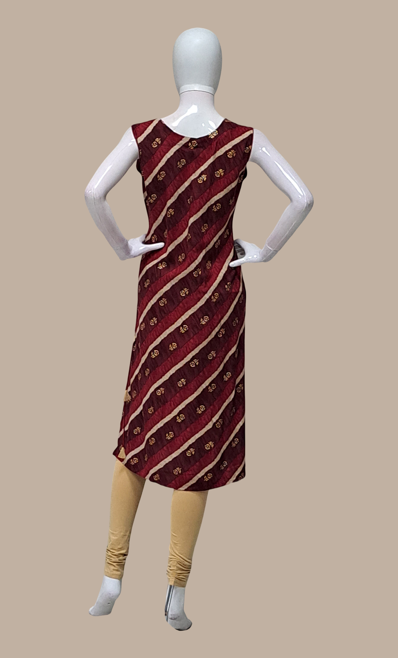 Maroon Embroidered Kurti Top