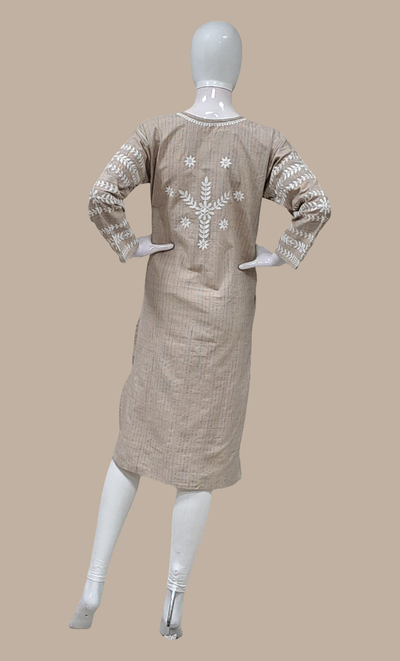 Fawn Embroidered Kurti Top