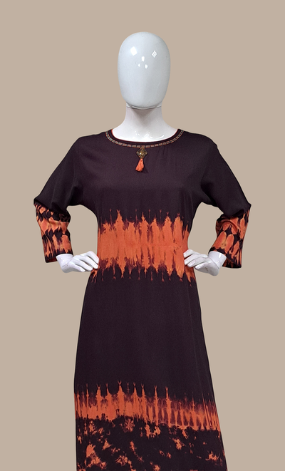 Deep Grape Printed Kurti Top