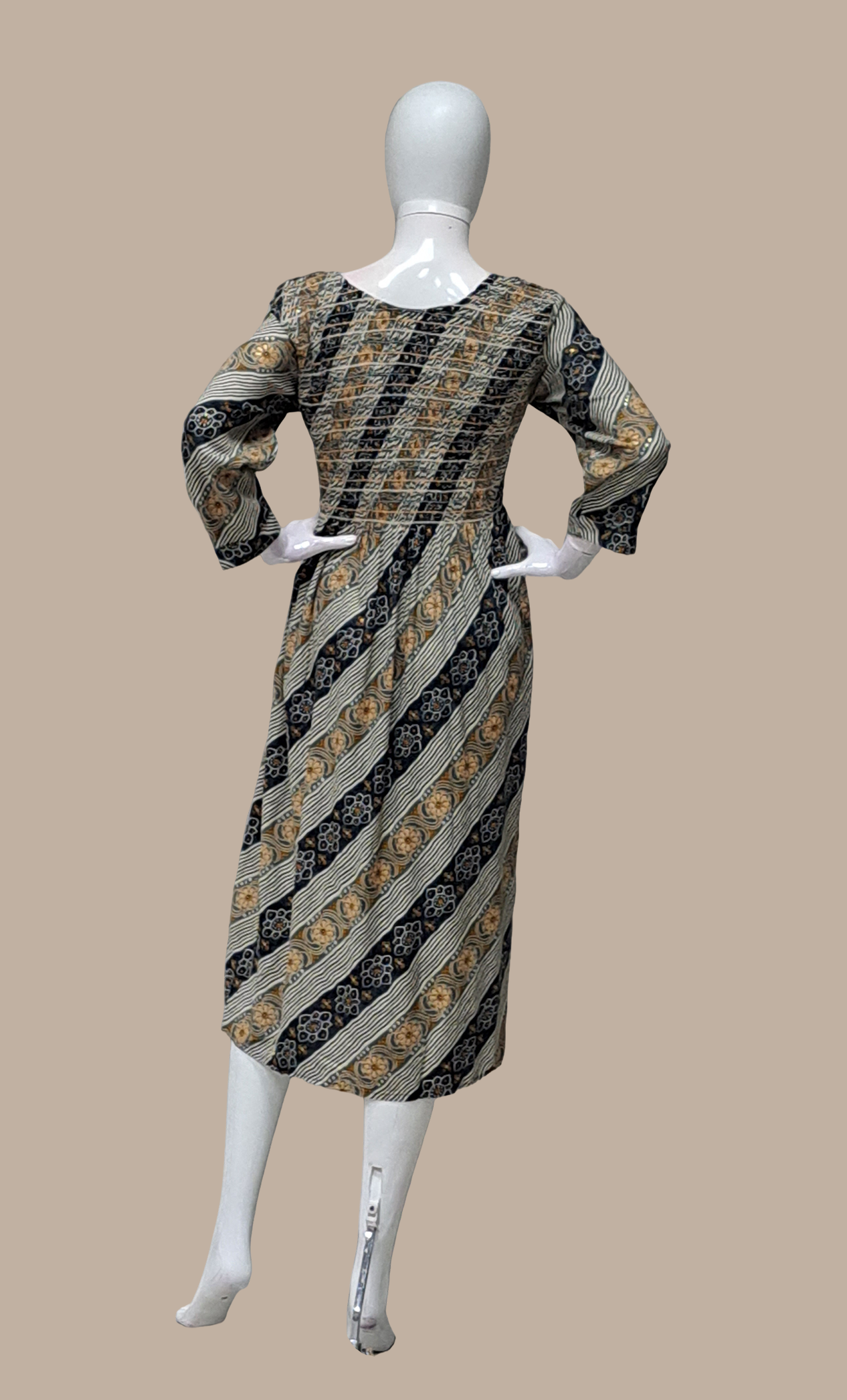 Black Embroidered Kurti Dress