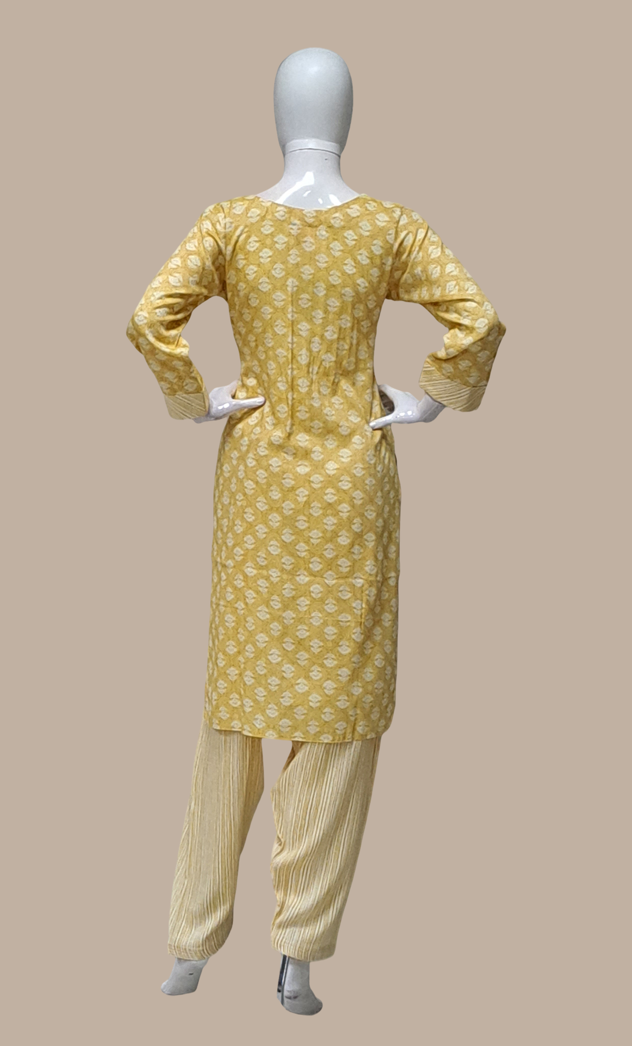 Lemon Embroidered Salwar