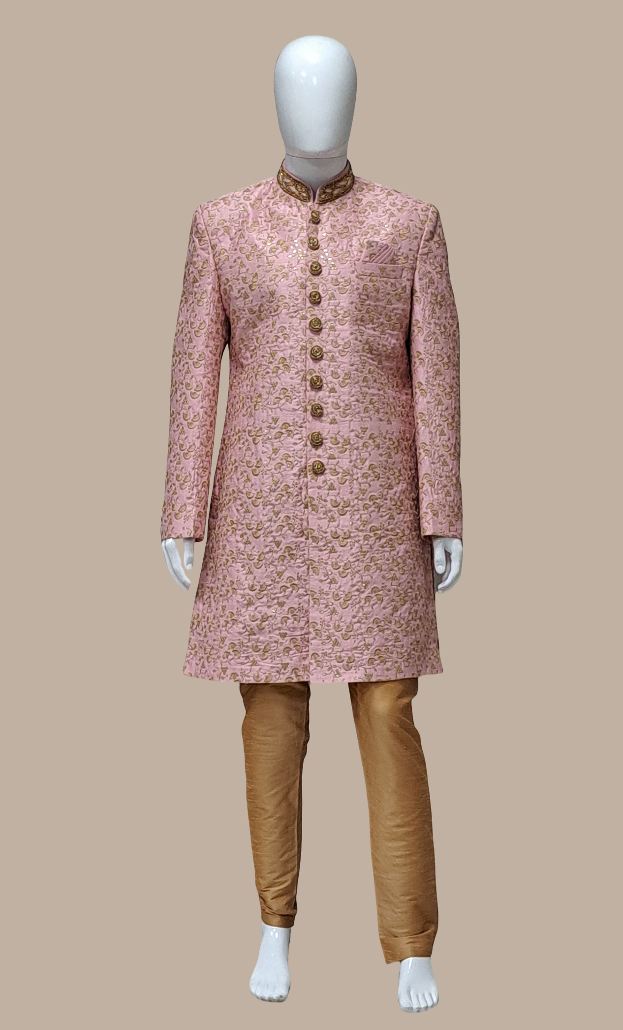 Baby Pink Embroidered Kurta Set