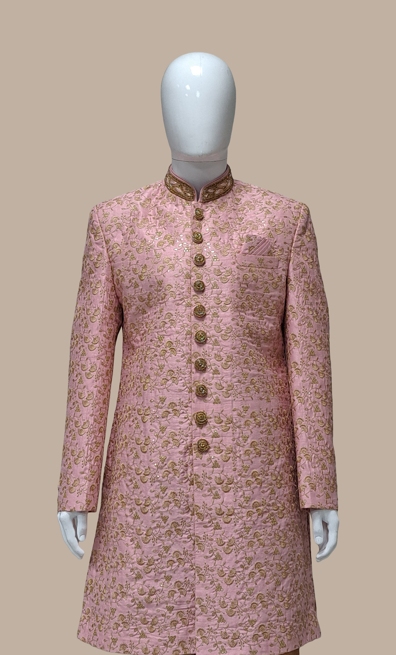 Baby Pink Embroidered Kurta Set