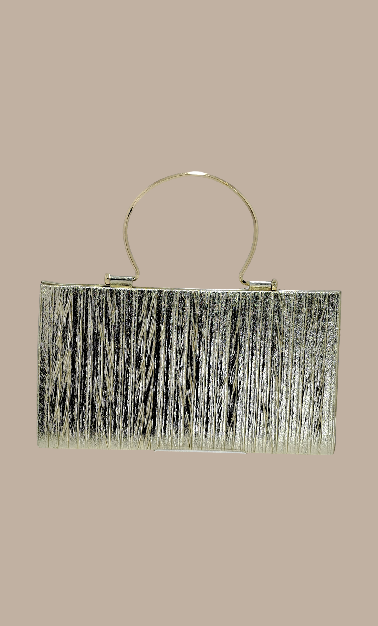 Light Gold Stonework Handbag