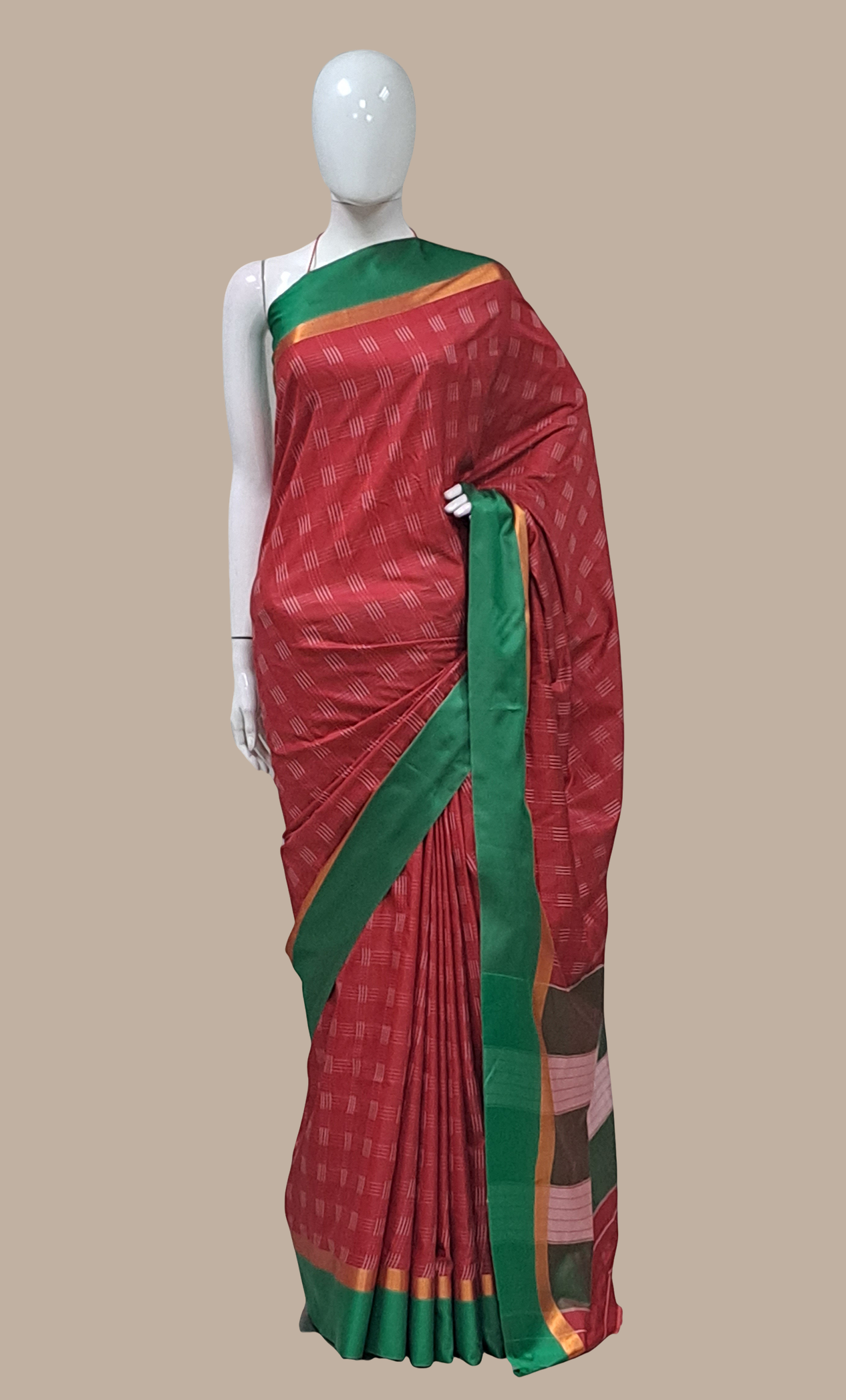 Maroon Art Kanjivaram Sari