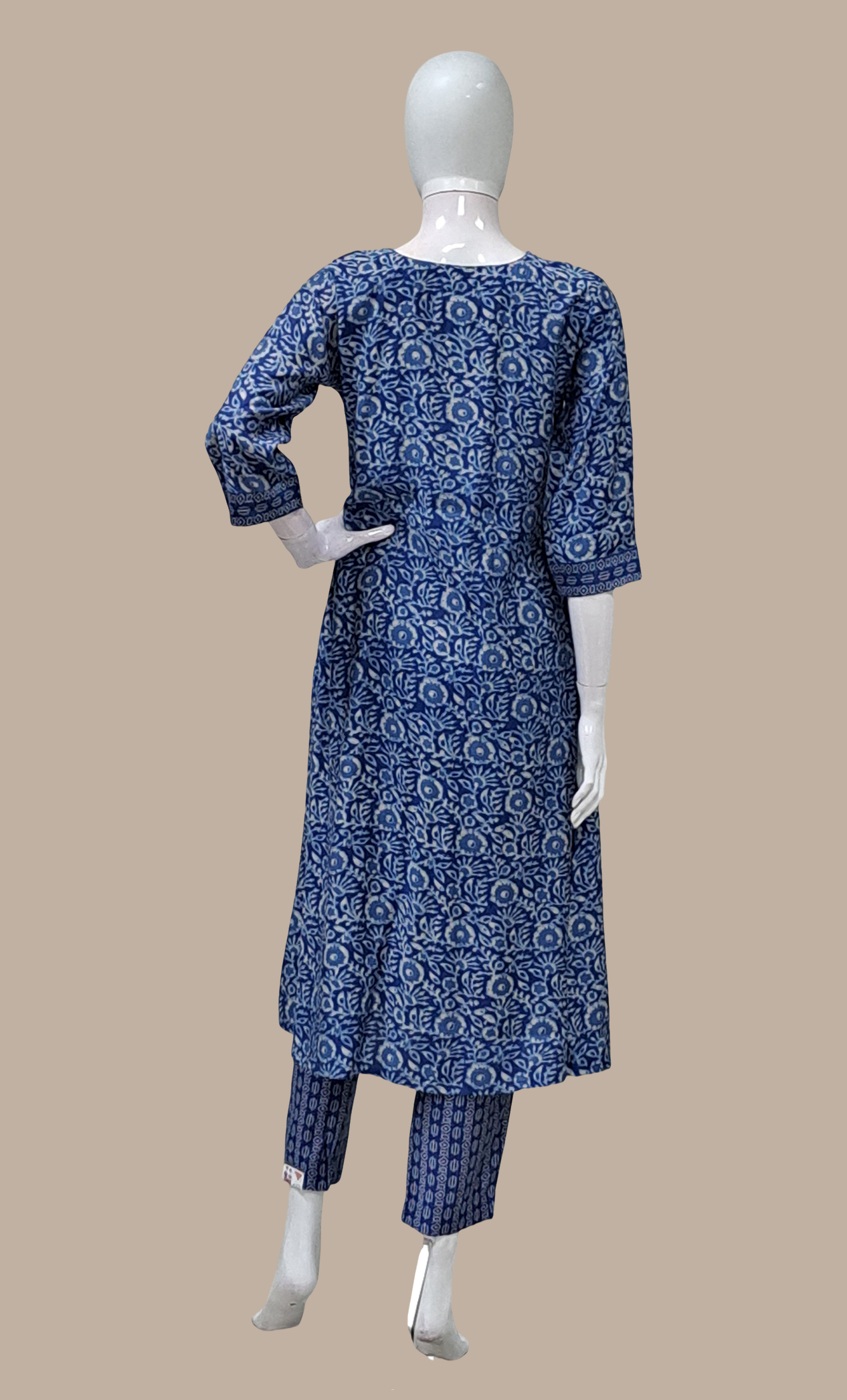 Deep Blue Kurti Top & Pants