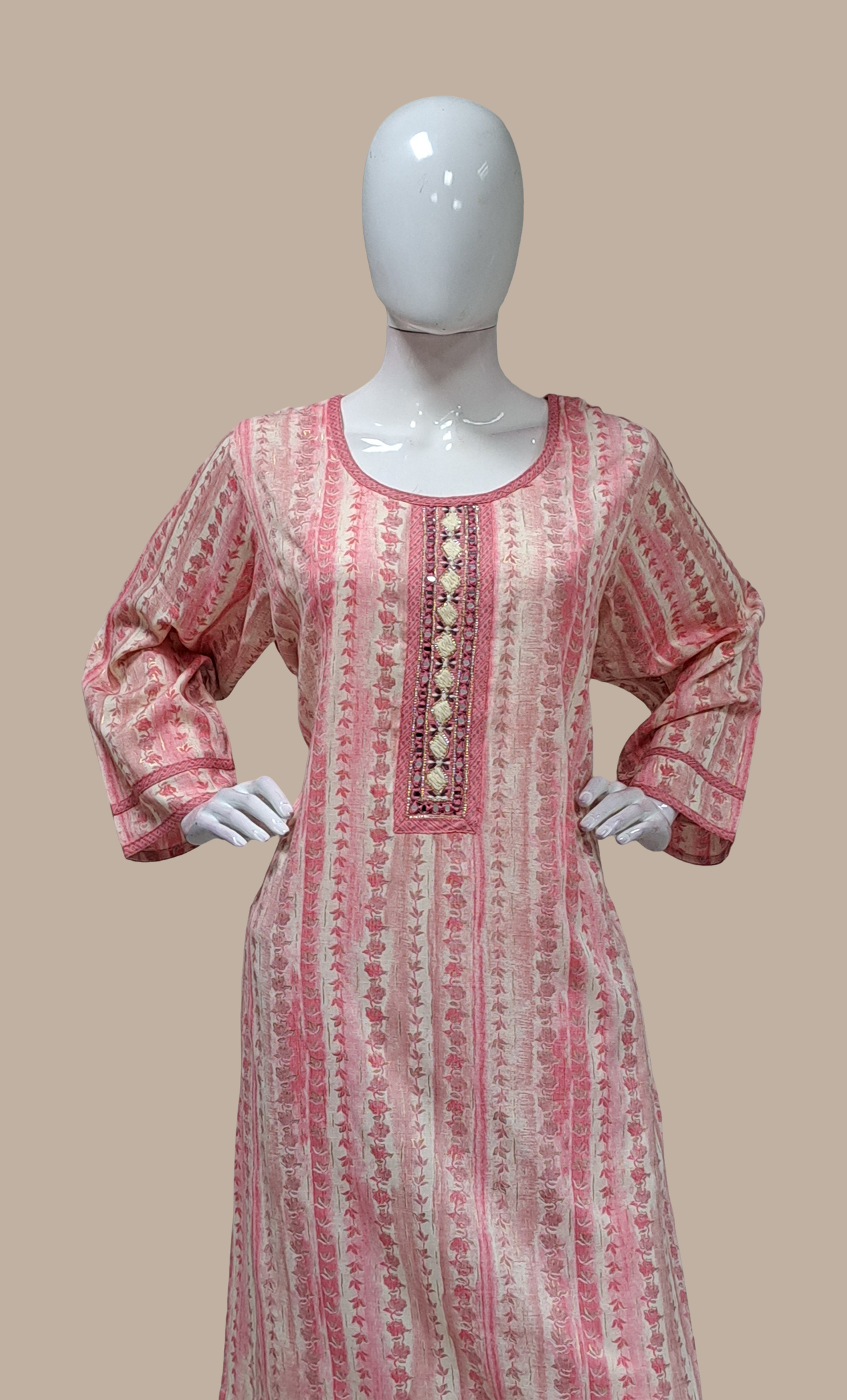 Rose Pink Printed Salwar