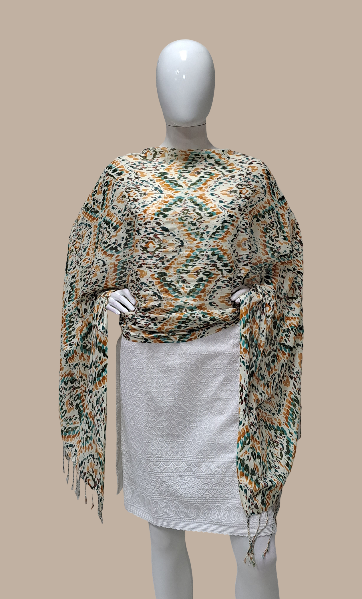 Biscuit Printed Dupatta