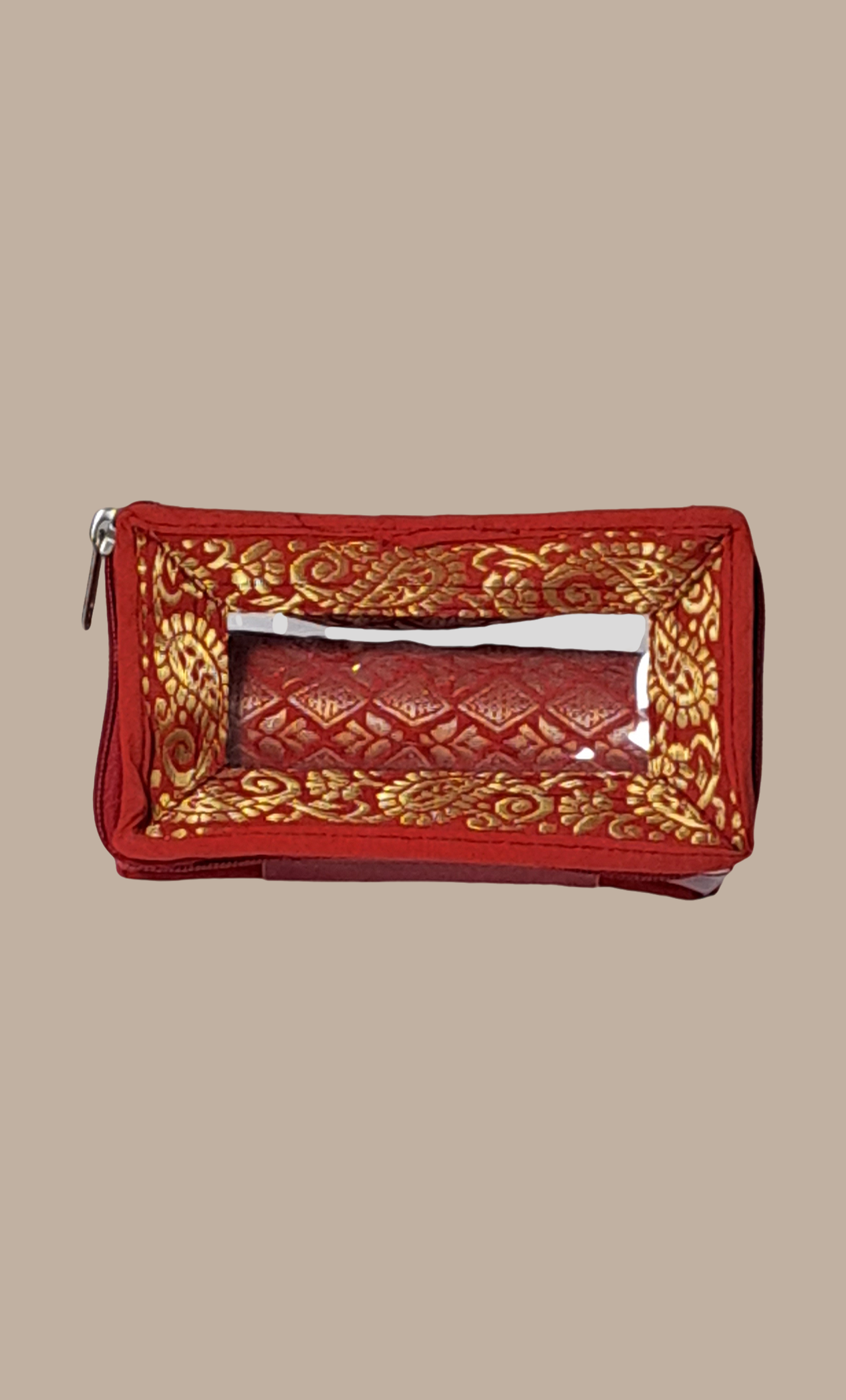 Half Roll Red Bangle Pouch Bag