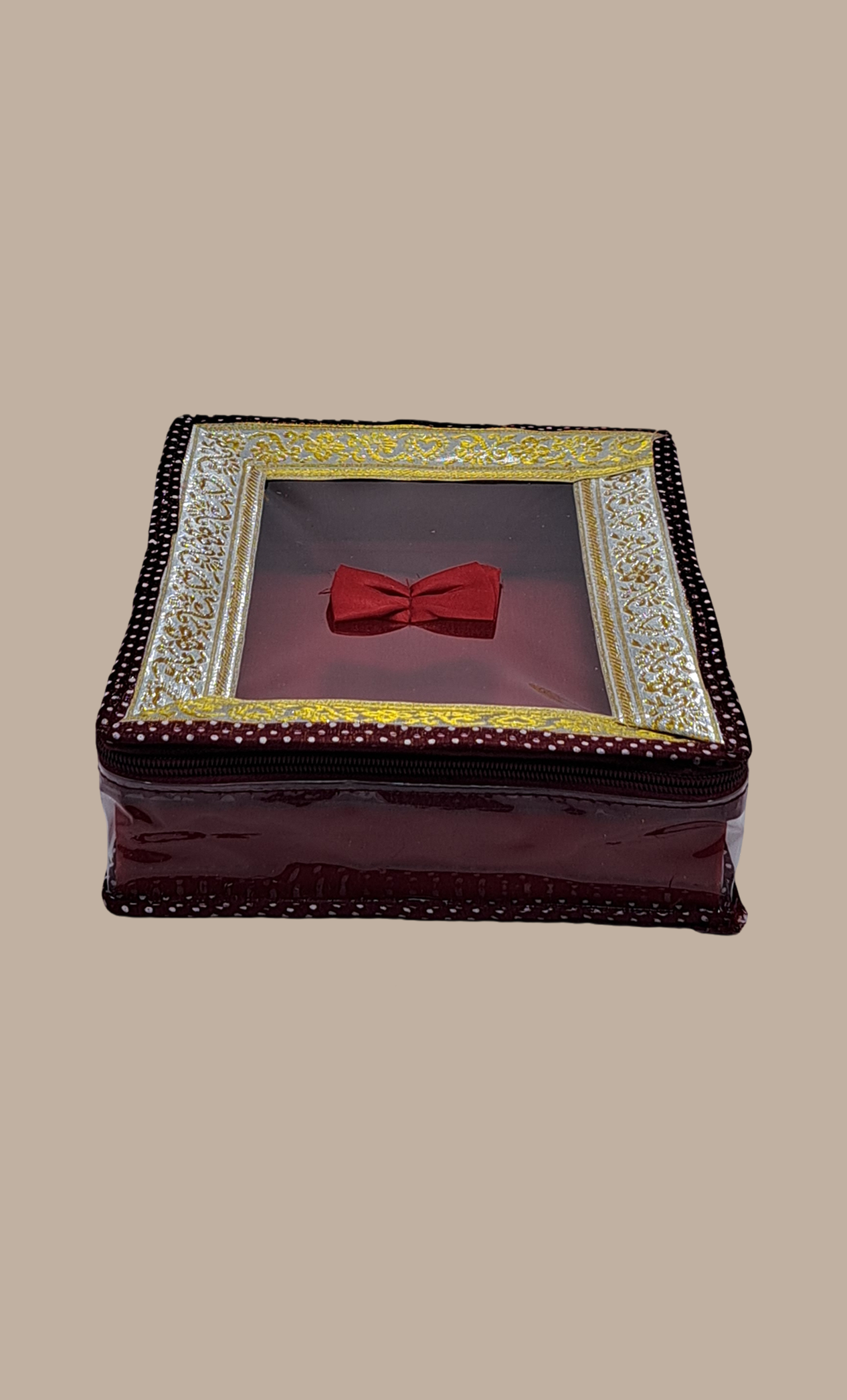 4 Piece Maroon Gift Box