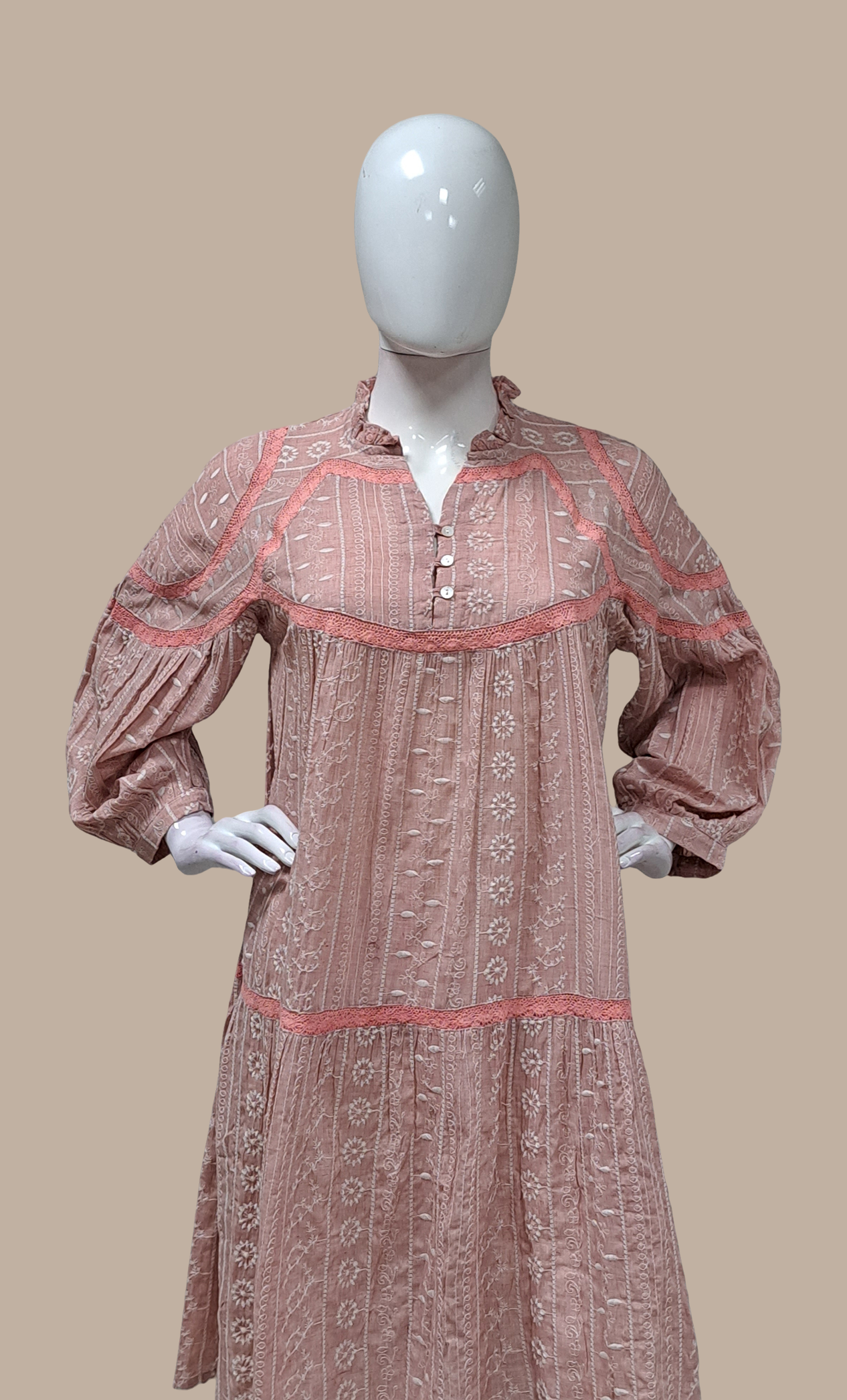 Mink Embroidered Kurti Dress