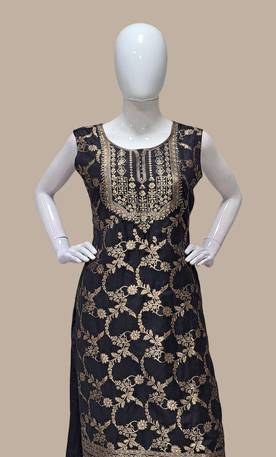 Black Embroidered Punjabi