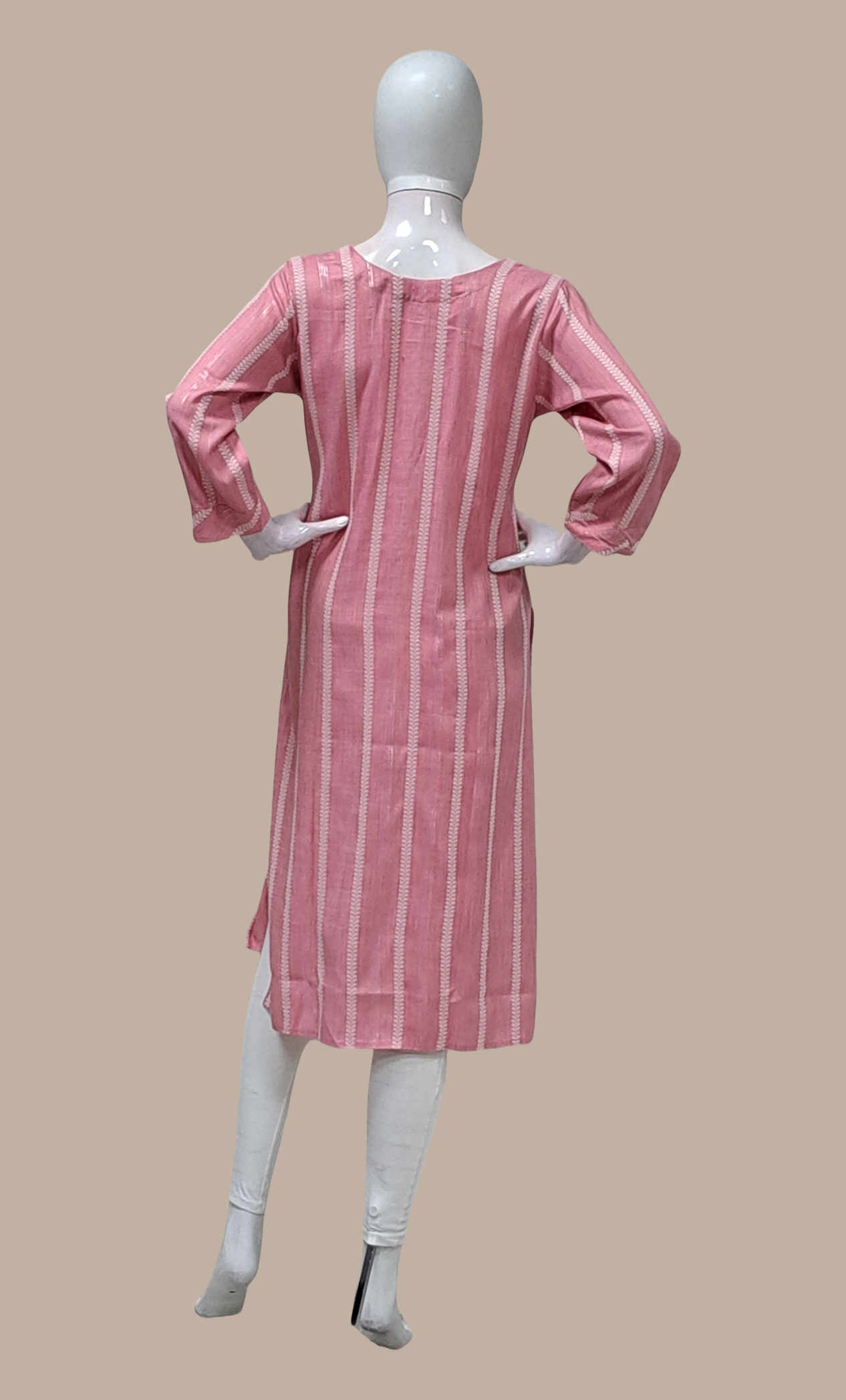 Deep Pink Embroidered Kurti Top