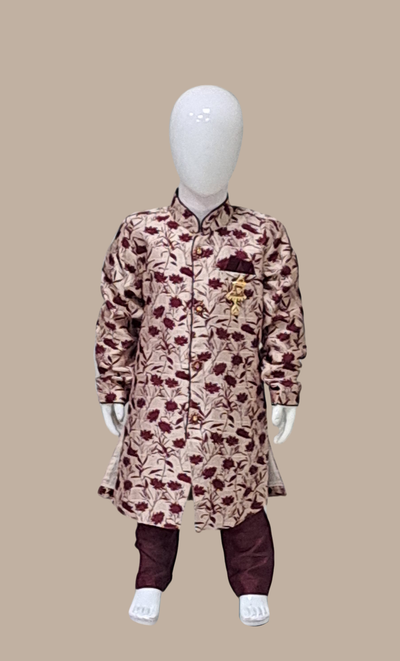 Light Bronze Embroidered Kurta Set