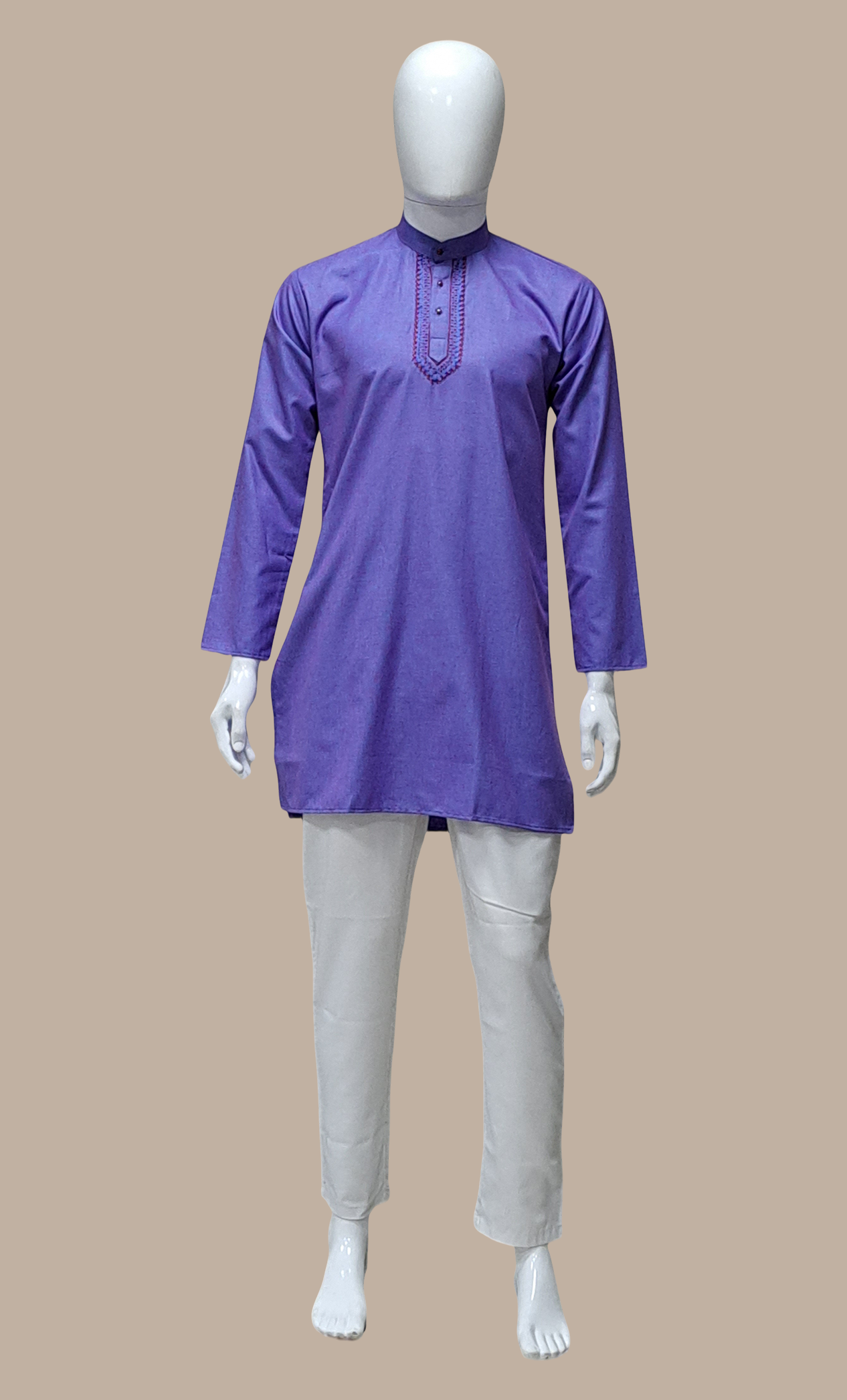 Majorelle Blue Embroidered Kurta Set